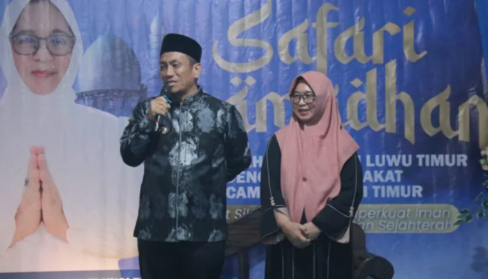 Masjid Nurul Huda menjadi pusat Safari Ramadhan ke-5 yang digelar Pemkab Luwu Timur.