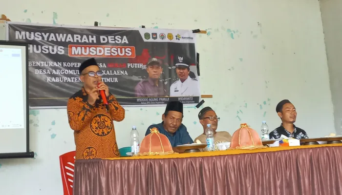 Desa Argomulyo Bentuk Koperasi Merah Putih, Kabid Koperasi Lutim: KDMP Jadi Pusat Perekonomian di Desa