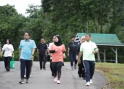 Bupati Lutim dan Wagub Sulsel Olahraga Pagi Nikmati Udara Sejuk Sorowako