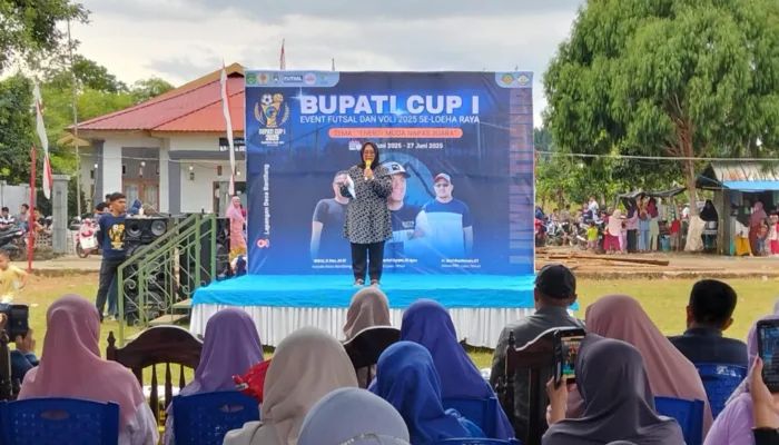 Wakil Bupati Luwu Timur Secara Resmi Membuka kegiatan Bupati Cup 1 se-Loeha Raya