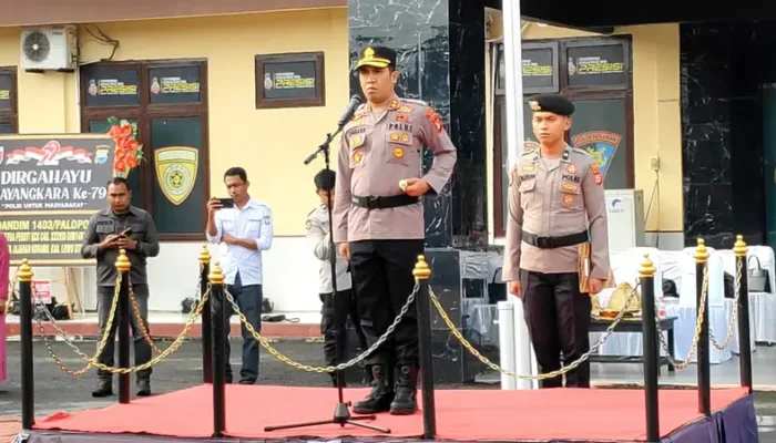 38 Personil Brimob dan Polres Luwu Utara Naik Pangkat