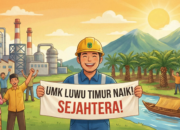 UMK Luwu Timur 2026 Resmi Ditetapkan Rp3,96 Juta, UMSK Sektor Nikel Capai Rp4,04 Juta