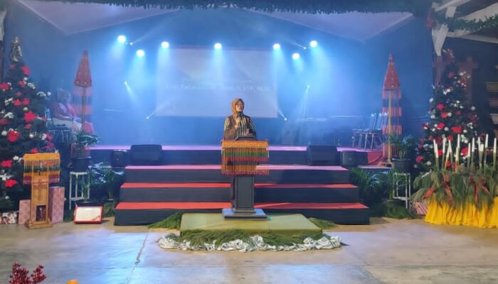 Hadiri Natal dan Syukuran Tahun Baru, Kadis Kominfo-SP Ajak Warga Jaga Kerukunan