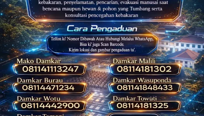 “Halo Damkar” Diluncurkan, Pemkab Luwu Timur Perkuat Layanan Tanggap Darurat 24 Jam
