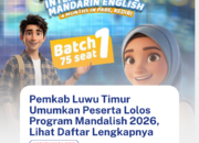 Pemkab Luwu Timur Umumkan Peserta Lolos Program Mandalish 2026, Ini Daftar Lengkapnya