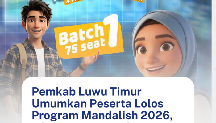 Pemkab Luwu Timur Umumkan Peserta Lolos Program Mandalish 2026, Ini Daftar Lengkapnya