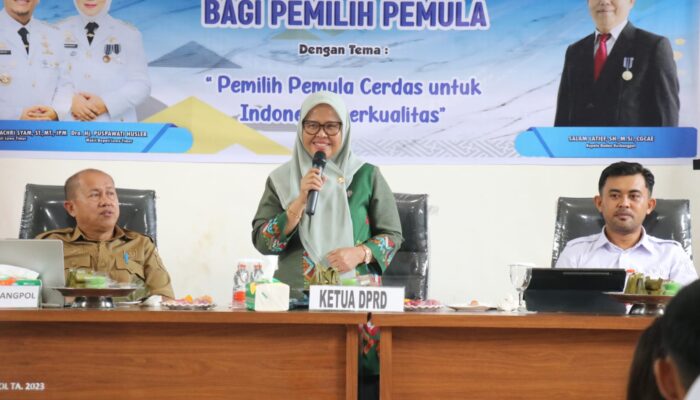 Pemkab Lutim Edukasi Pelajar Jadi Pemilih Cerdas Lewat Sosialisasi Politik ‎