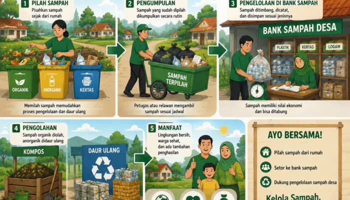 Bank Sampah Desa Sumber Agung Mulai Diminati, Empat Warga Jadi Nasabah Aktif