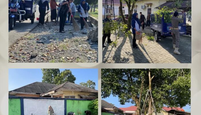 Pemerintah Kecamatan Kalaena Konsisten Gelar Kamis Bersih, Dorong Budaya Peduli Lingkungan