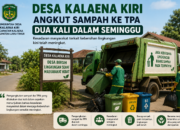 Kesadaran Masyarakat Meningkat, Desa Kalaena Kiri Angkut Sampah ke TPA Dua Kali Sepekan