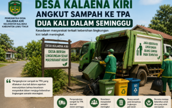Kesadaran Masyarakat Meningkat, Desa Kalaena Kiri Angkut Sampah ke TPA Dua Kali Sepekan