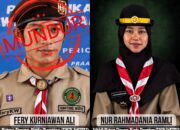 Kolase foto Fery Kurniawan Ali Ketua DKR Wotu yang mundur dan Nur Rahmadania Ramli Wakil Ketua DKR Wotu