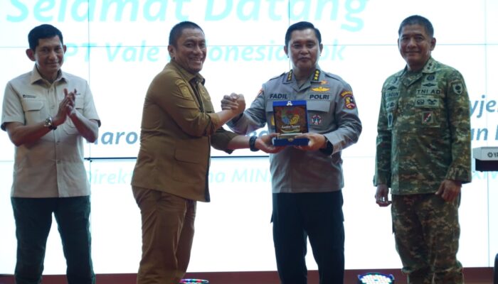 Astamaops Kapolri Kunjungi Tambang Vale di Luwu Timur