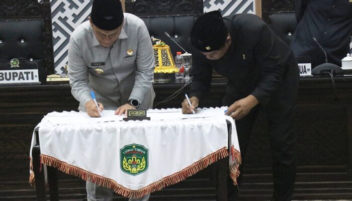 KUA-PPAS Luwu Timur 2026: Bupati Irwan dan DPRD Teken Kesepakatan