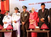 penurunan bendera merah putih