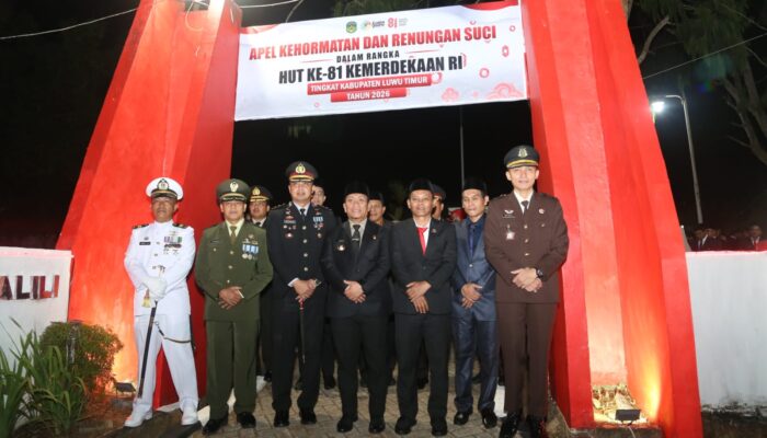 73 Pahlawan Dikenang, Malam Sakral Renungan Suci TMP Malili Digelar