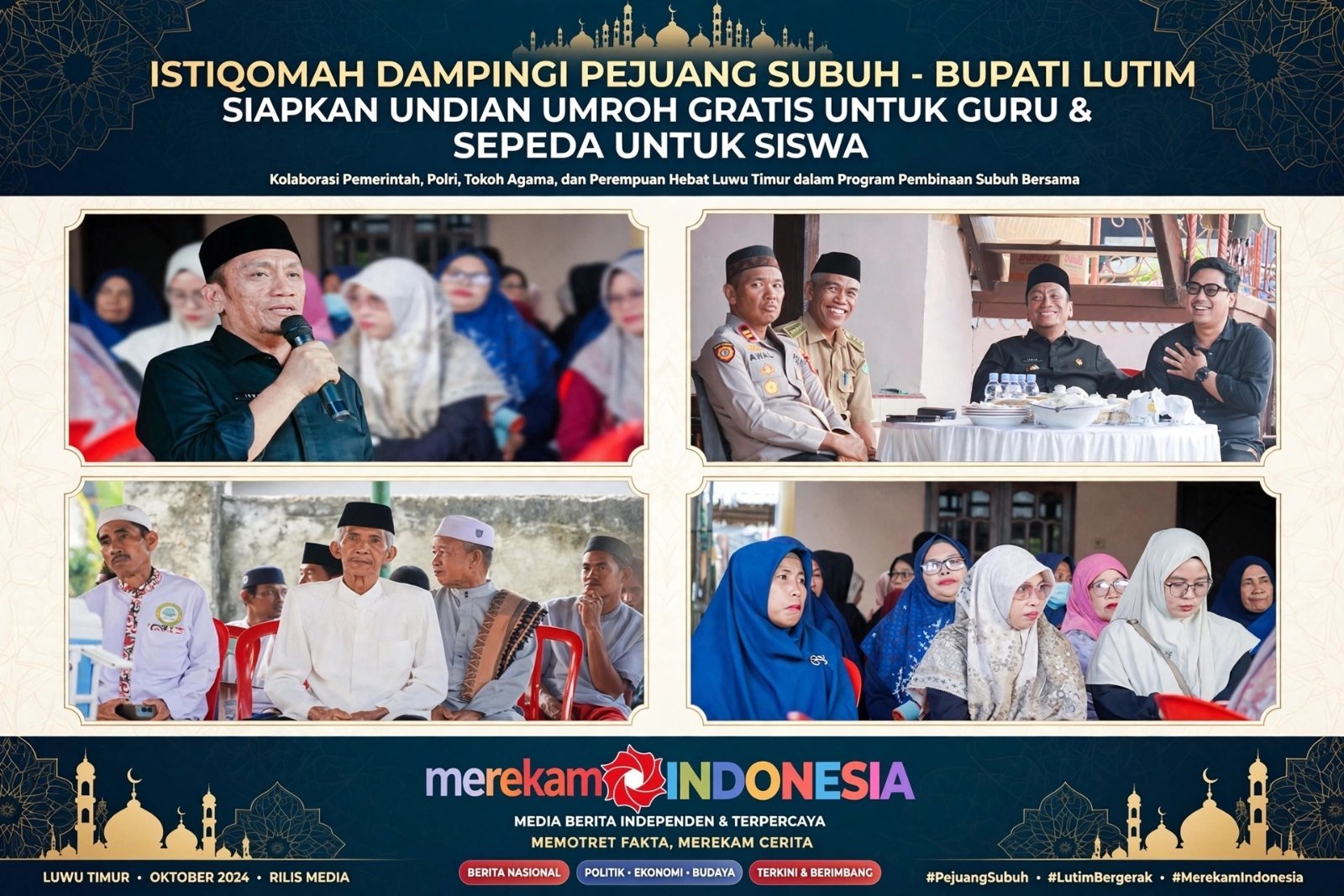 Luar Biasa! Bupati Lutim Irwan Bachri Syam Siapkan Hadiah Umroh Gratis untuk Guru Pejuang Subuh