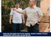 Demi Kelancaran Aktivitas Warga, Bupati Irwan Tinjau Jembatan Loppe dan Jalan Beton