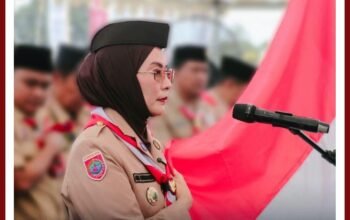 Dr. Ani Nurbaeni Resmi Menahkodai Kwarcab Pramuka Lutim, Bupati Irwan Dikukuhkan Sebagai Ketua Mabicab.