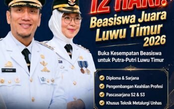 Investasi SDM Jangka Panjang: Beasiswa Juara Luwu Timur 2026 Masuki Fase Akhir, 2.725 Mahasiswa Sudah Amankan Kursi