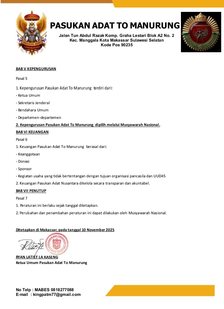 Legalitas LBH LIRA dan Adat To Manurung Milik Ryan Latief Dipertanyakan dan Menjadi Sorotan