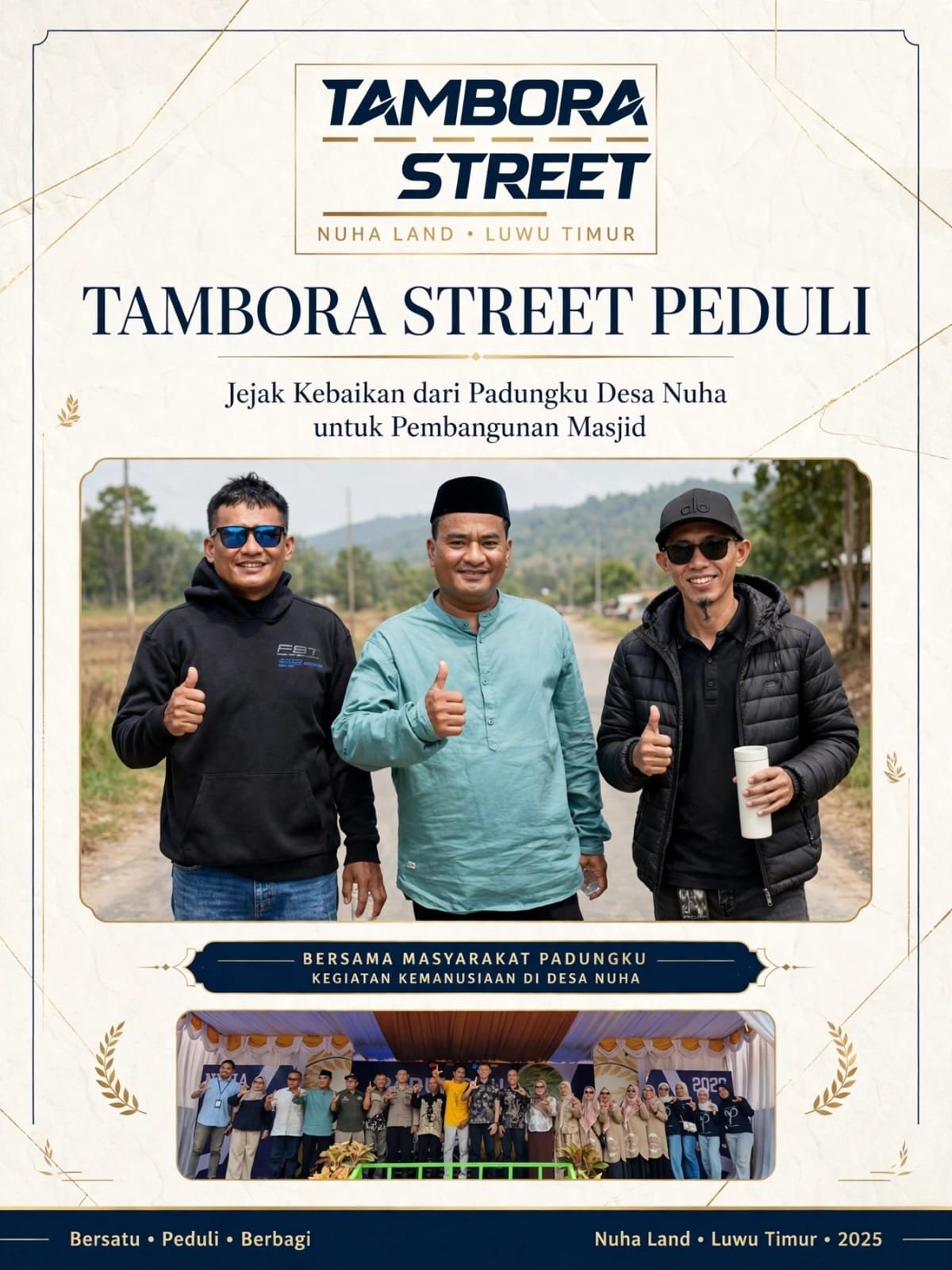 Tambora Street Buktikan Kepedulian: Dari Panggung Padungku Nuha untuk Pembangunan Masjid