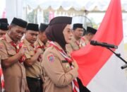 Sah! dr. Ani Nahkodai Kwarcab Pramuka Lutim, Bupati Irwan Mabicab