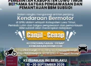 Mulai 10 September, Pengisian BBM di SPBU Luwu Timur Berlaku Ganjil-Genap