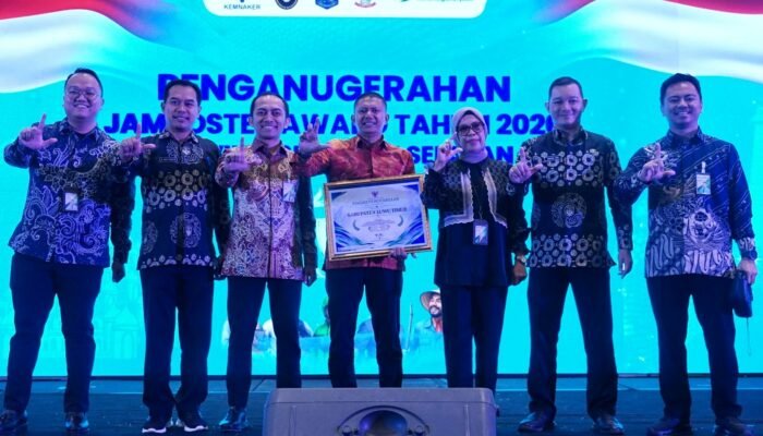 Perlindungan Pekerja Makin Luas, Luwu Timur Raih Juara II Jamsostek Award