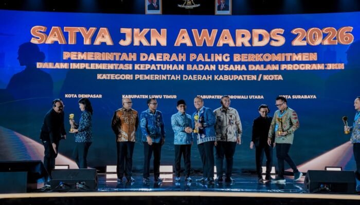 Hanya Dua Kabupaten di Indonesia dan Satu-Satunya di Sulsel, Lutim Raih Satya JKN Award 2026